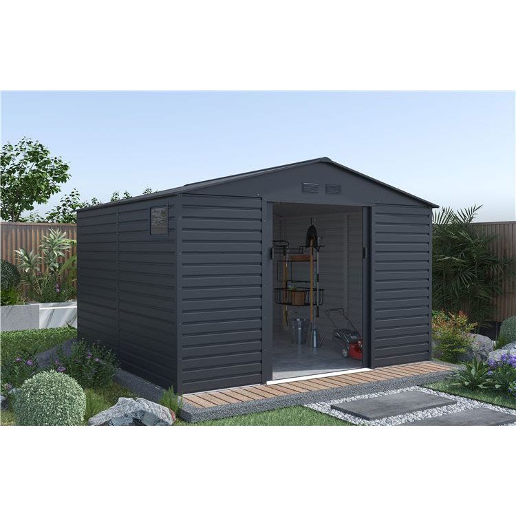 Lotus Hypnos Metal Garden Shed