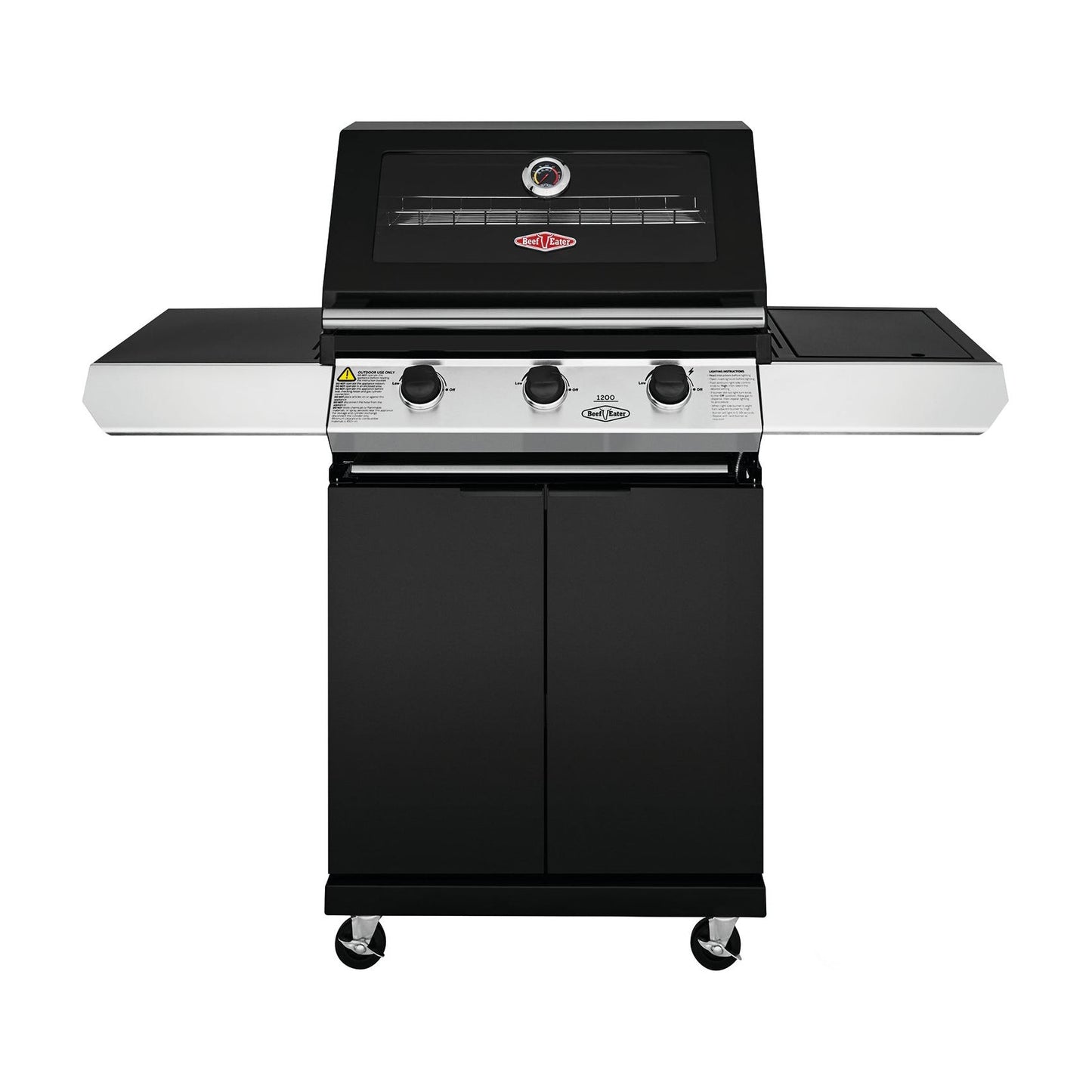 Beefeater 1200E Series 3 Burner Trolley and Side Burner