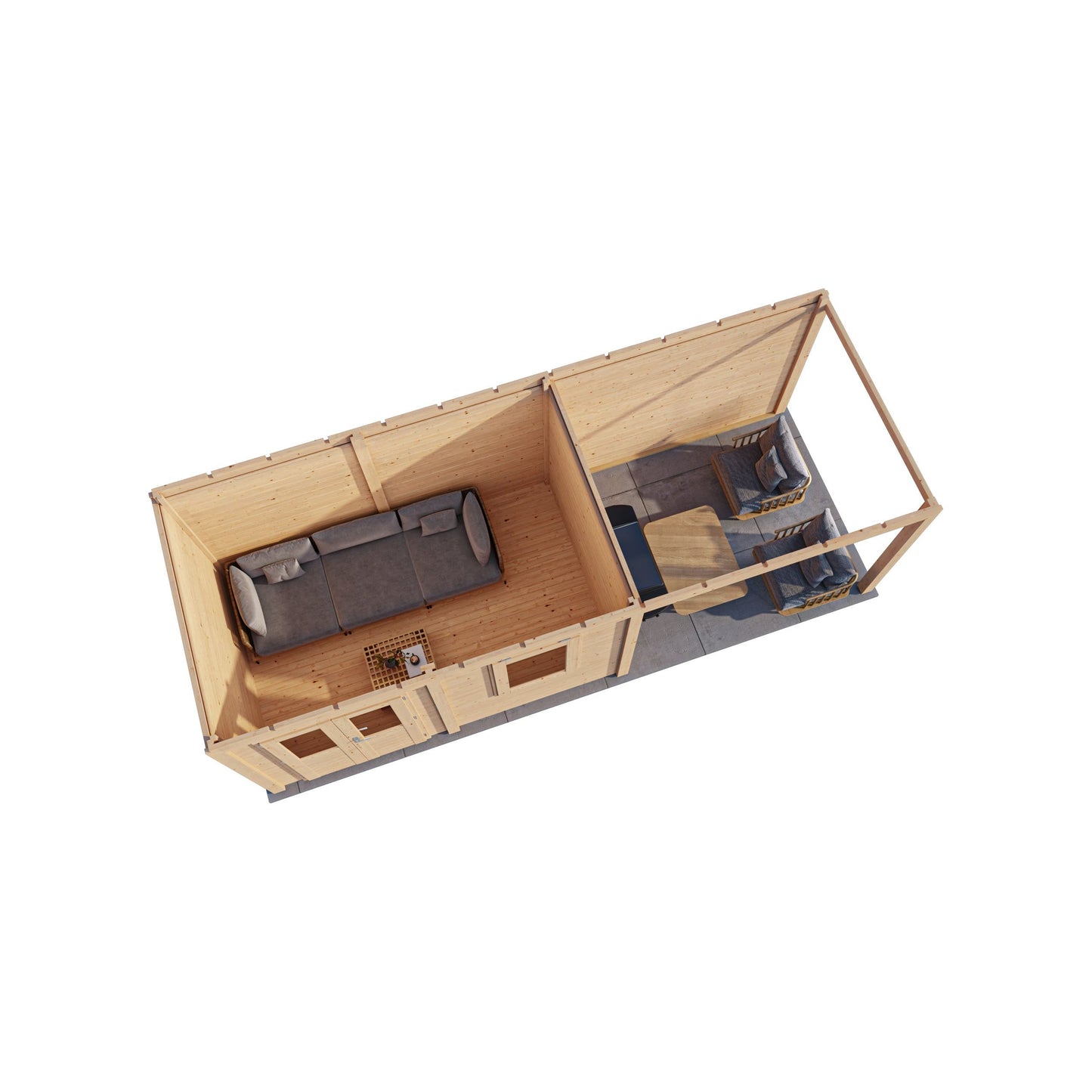 Lugarde Dublin Summerhouse 688x250cm