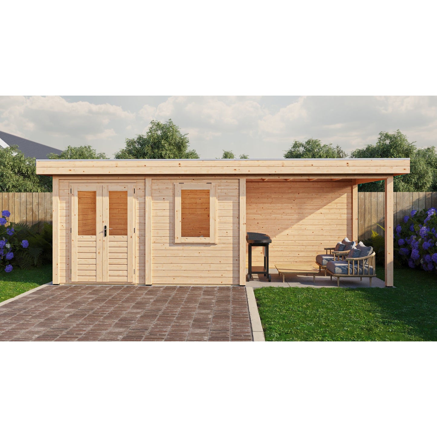 Lugarde Dublin Summerhouse 688x250cm