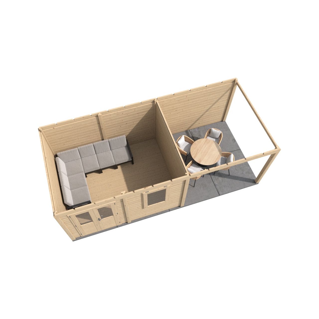 Lugarde Newport Summerhouse 688x300cm