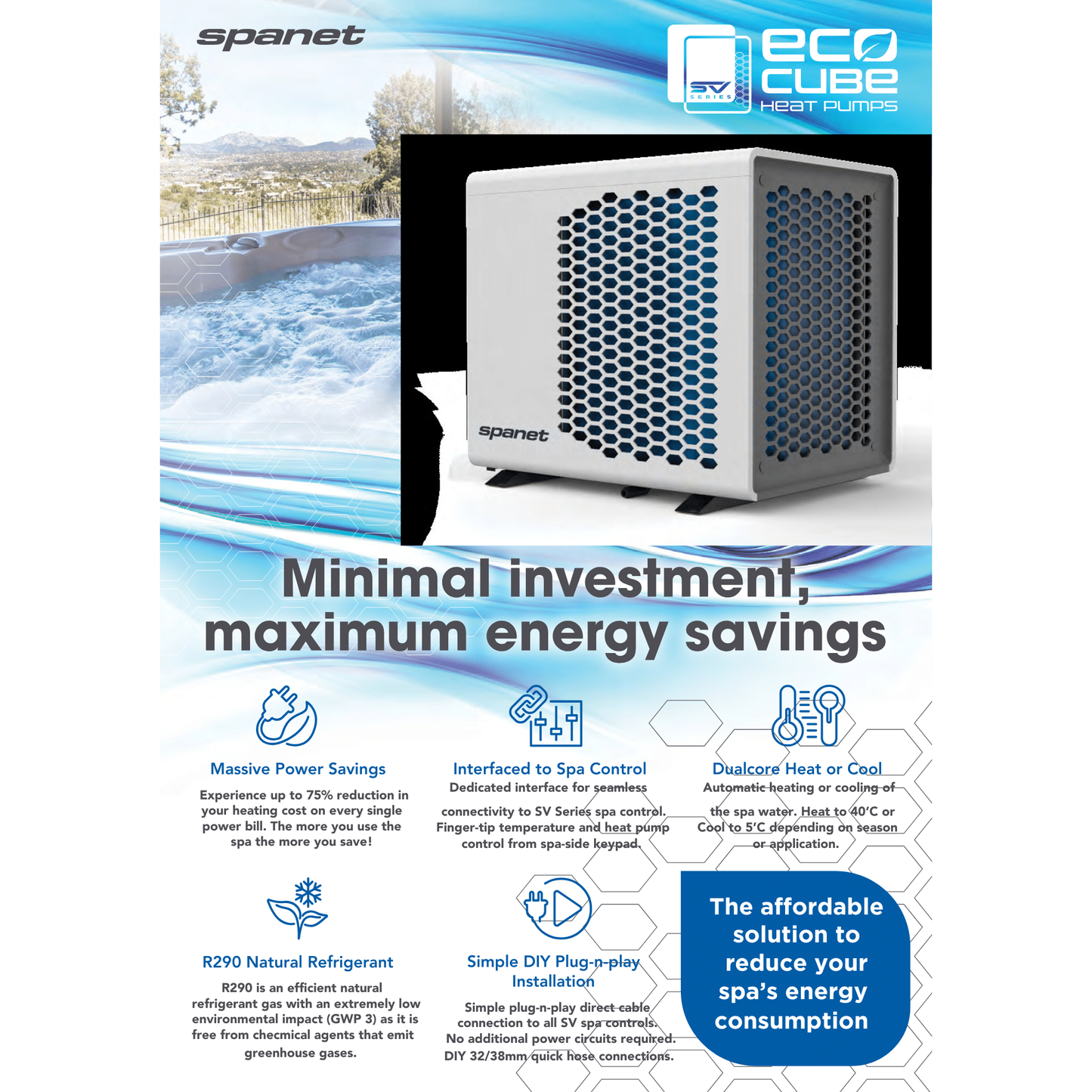 RotoSpa EcoCube 5.5kW Air Source Heat Pump