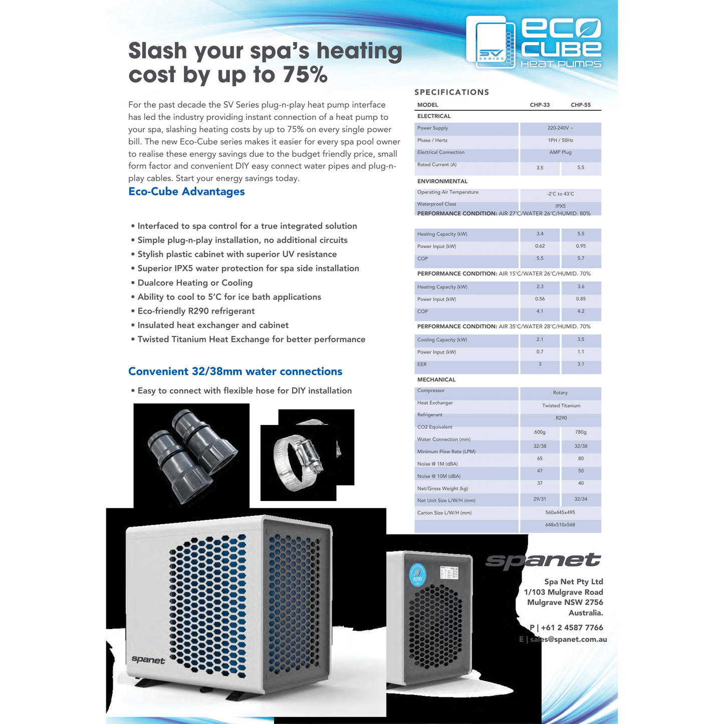 RotoSpa EcoCube 5.5kW Air Source Heat Pump