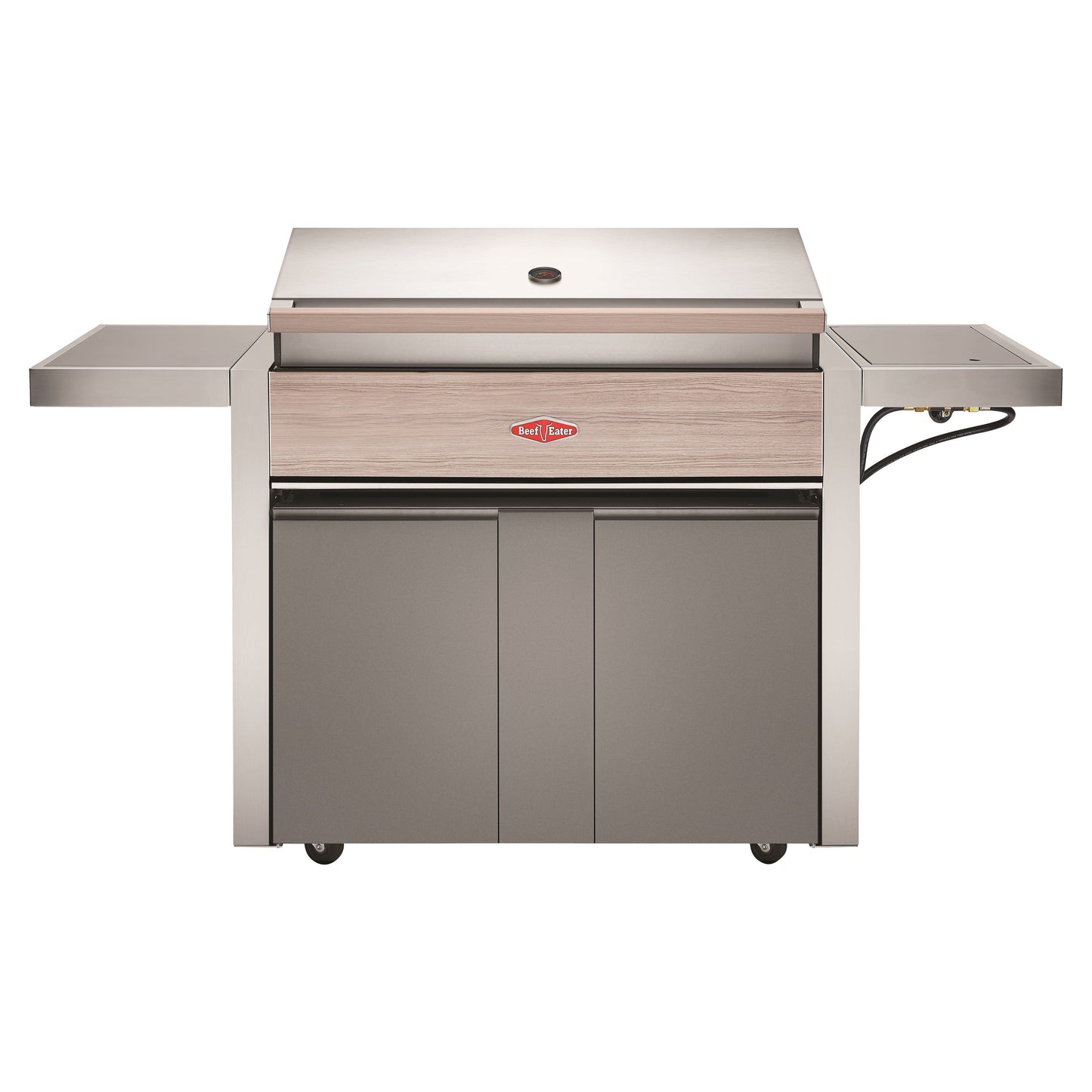 Beefeater 1500 Series 5 Burner Gas BBQ with Trolley and Side Burner from the front