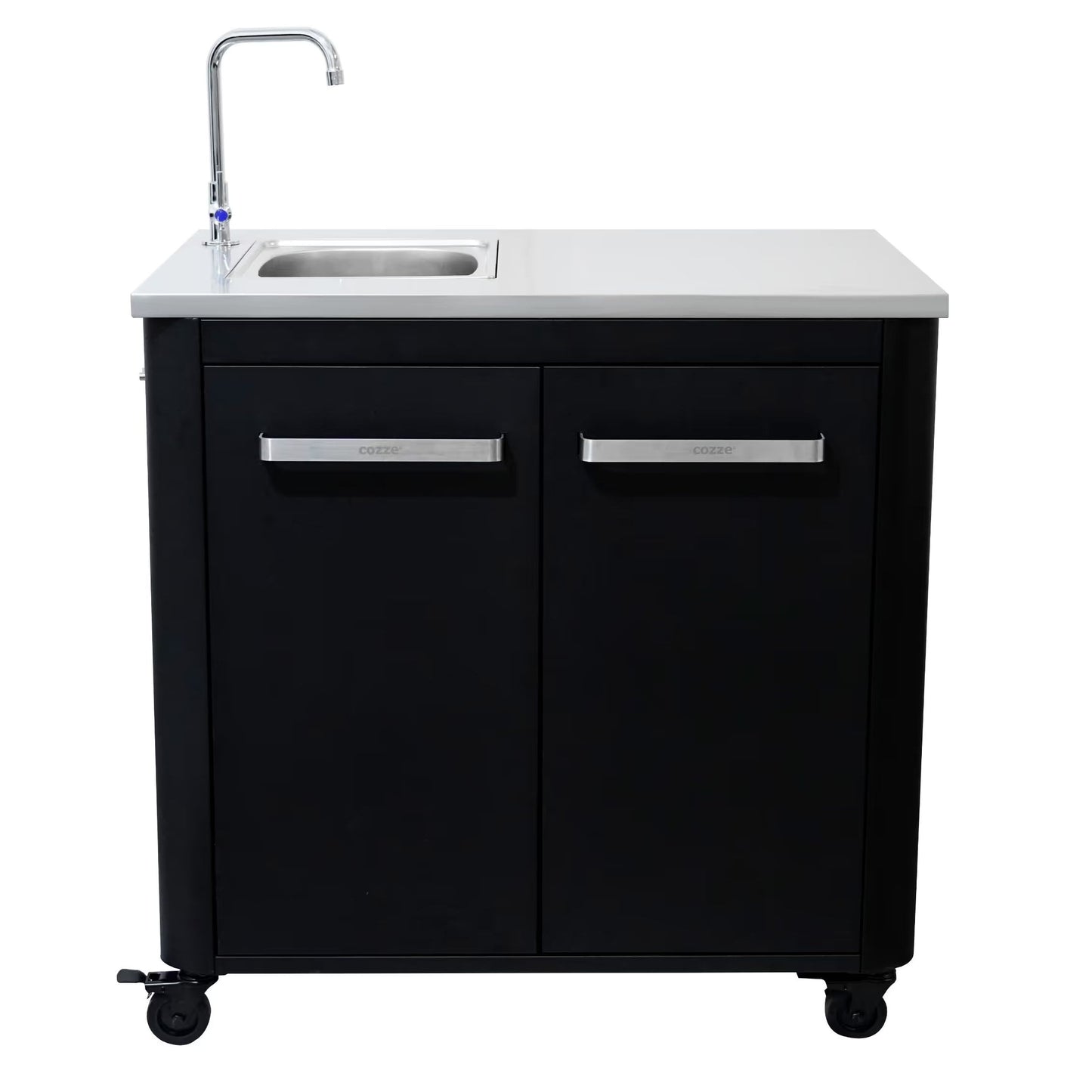 Cozze Outdoor Kitchen 90 w. Sink โ Compact Outdoor Unit with Tap