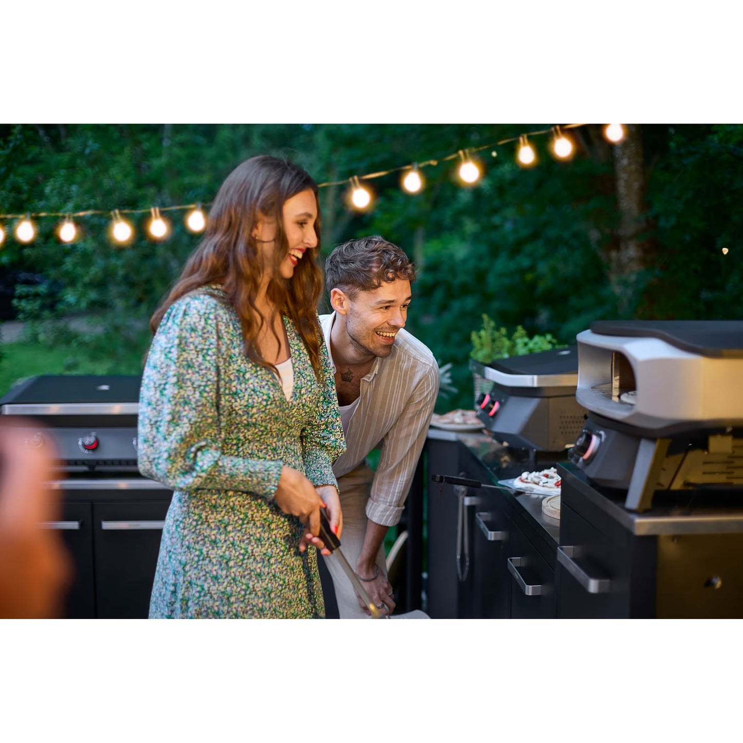 Cozze Outdoor Kitchen 60 โ Tall Pizza Oven Table with Storage