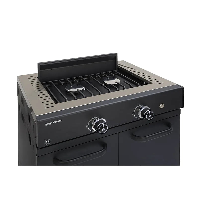 GRLLR Connect Outdoor Kitchen - Kamado Stove and Open shelve Unit