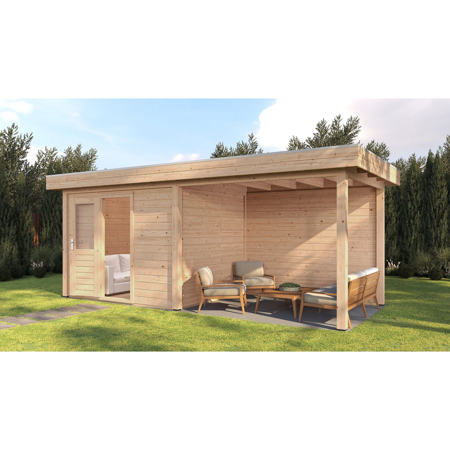 Lugarde Gloucester Summerhouse 600x250cm