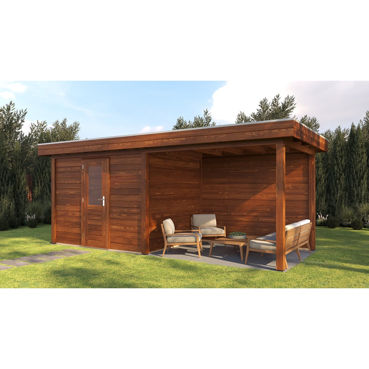Lugarde Gloucester Summerhouse 600x250cm