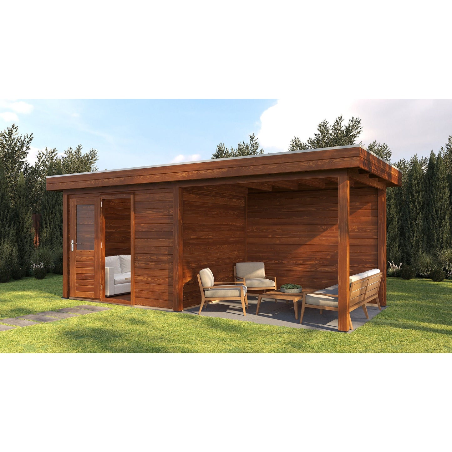 Lugarde Gloucester Summerhouse 600x250cm