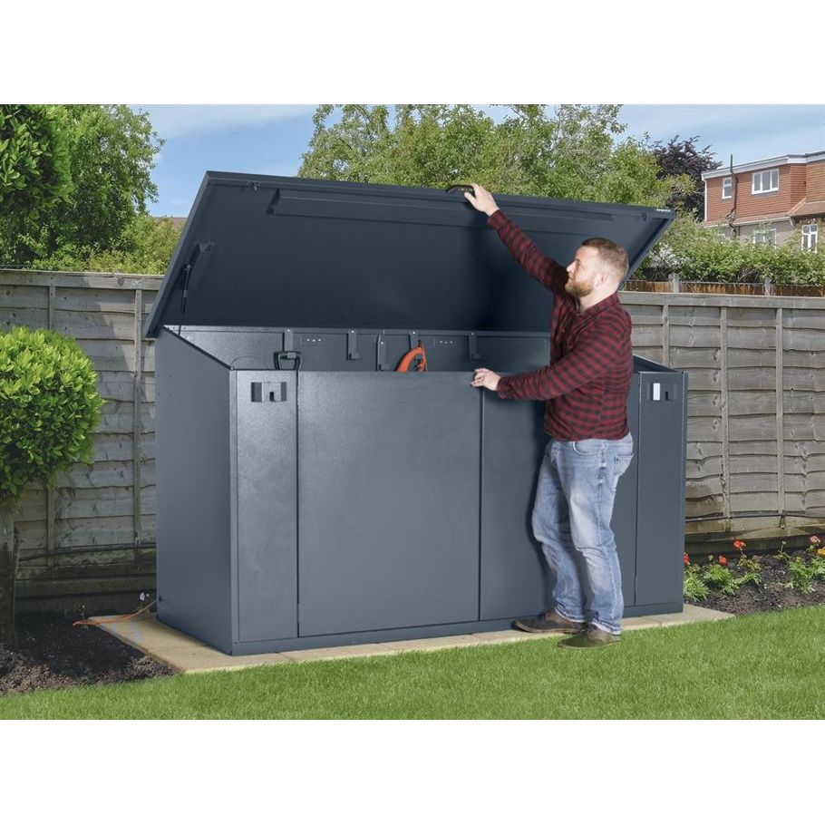 Asgard 7’7” x 3’4” Metal Garden Shed - The Access E-Plus