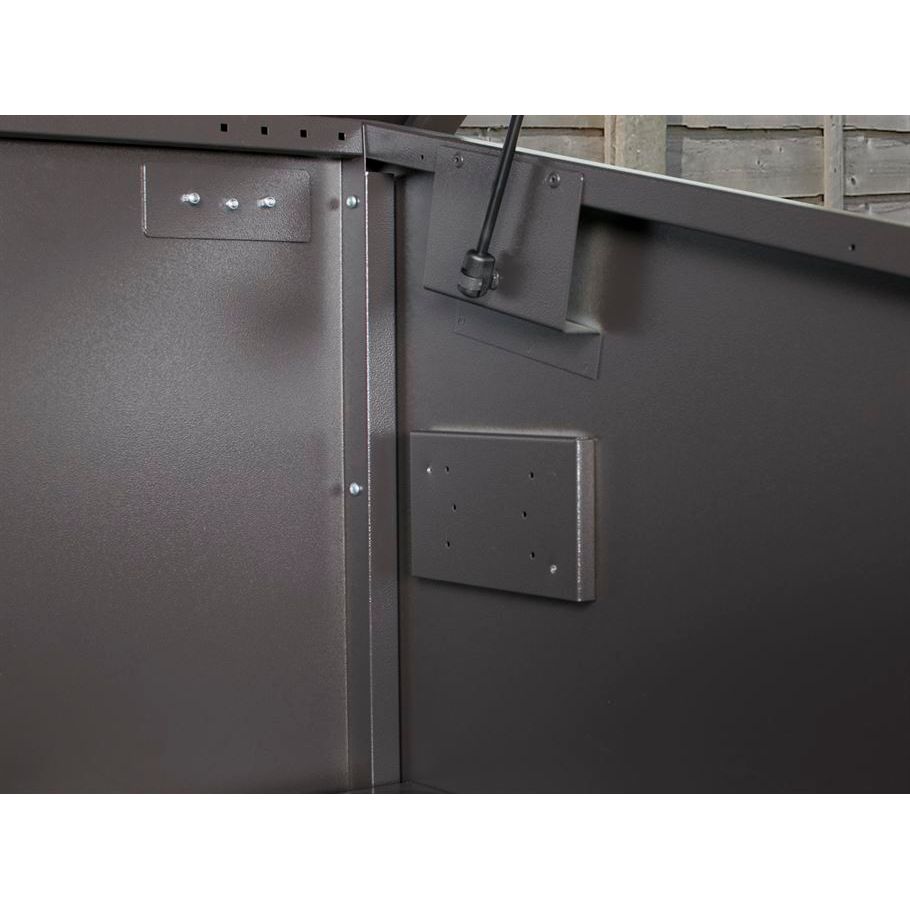 Asgard 7’7” x 3’4” Metal Garden Shed - The Access E-Plus