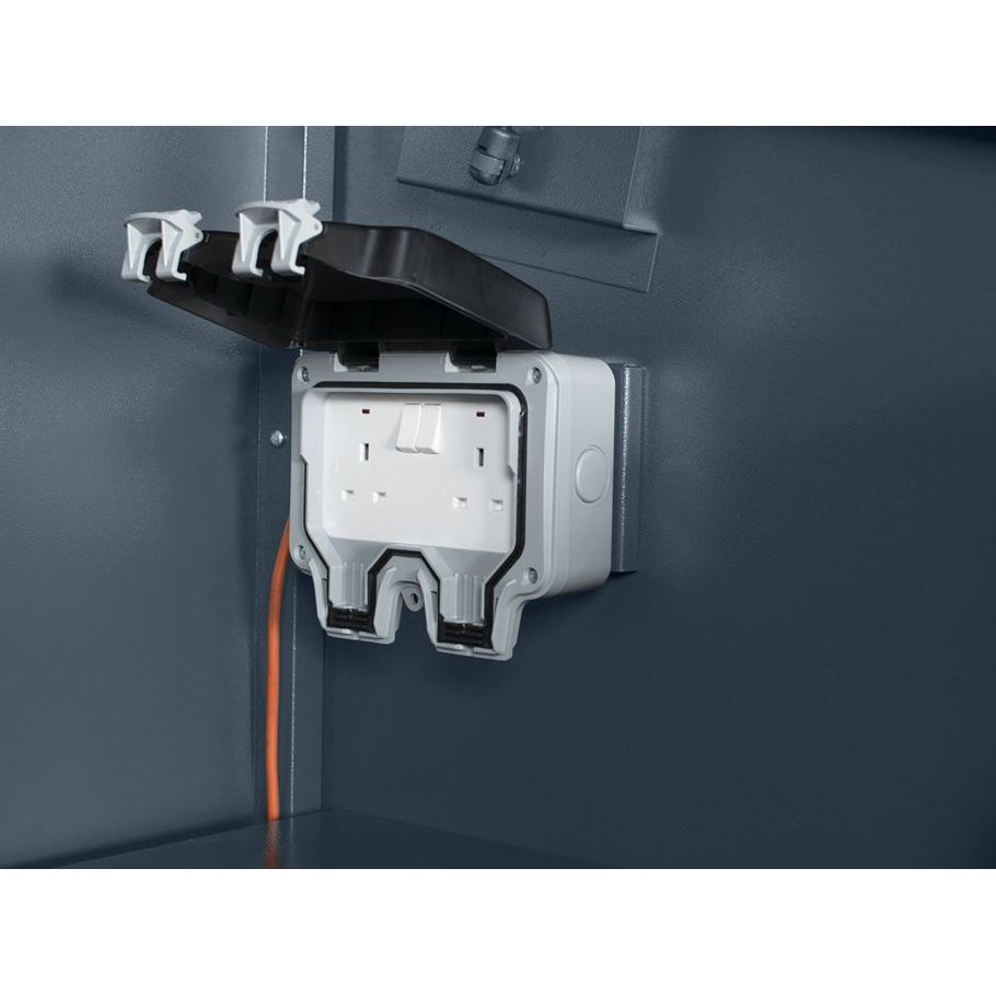 Asgard 7’7” x 3’4” Metal Garden Shed - The Access E-Plus