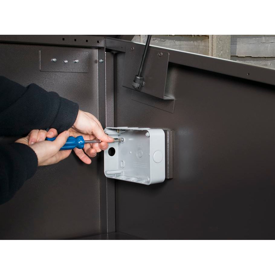 Asgard 7’7” x 3’4” Metal Garden Shed - The Access E-Plus