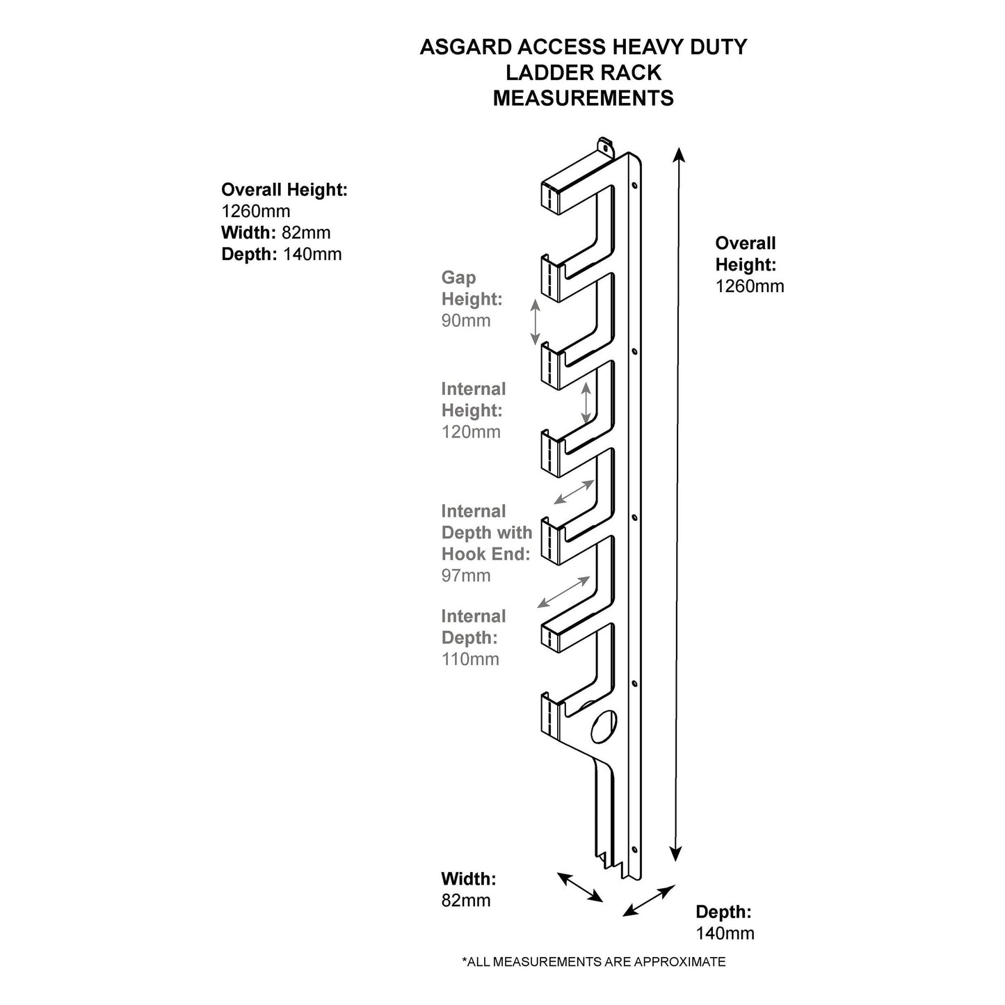 Asgard Ladder & Tool Racks for The Access Range (2 Pack)