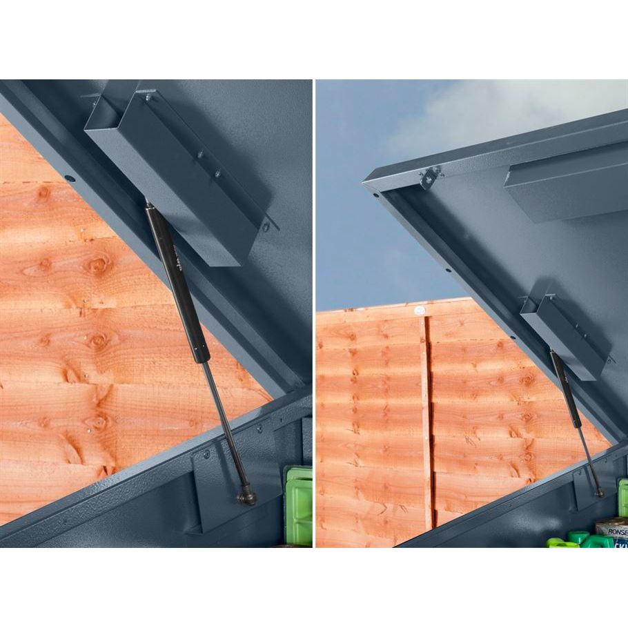 Asgard Metal Garden Shed 7’7” x 3’4” - The Access Plus