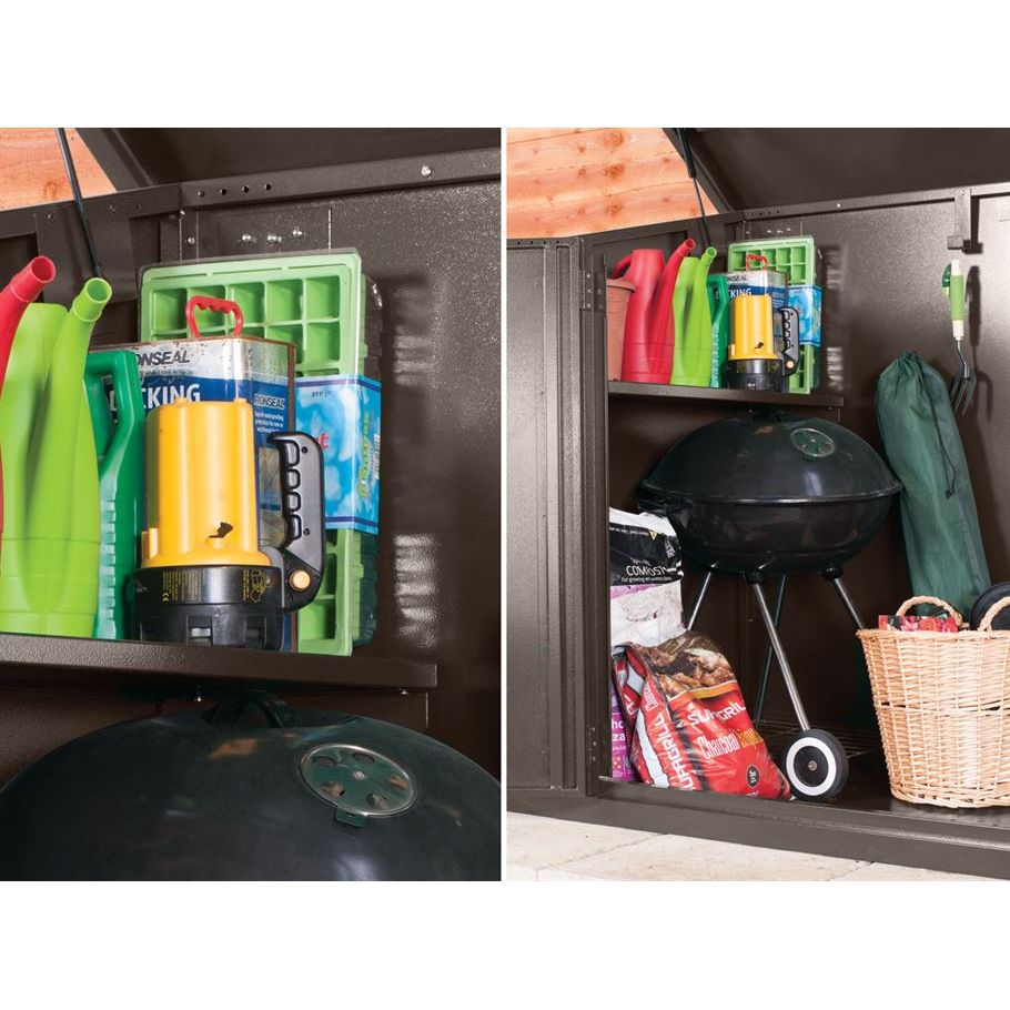 Asgard Metal Garden Shed 7’7” x 3’4” - The Access Plus