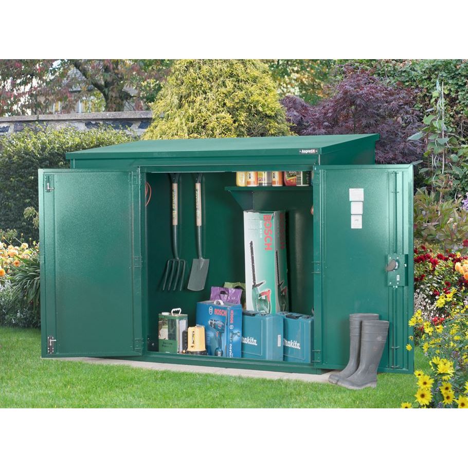 Asgard Metal Garden Shed 6’ x 3’ High-Security - The Annexe
