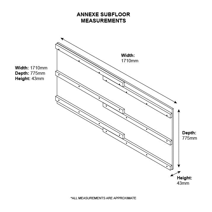 Asgard Protective Wooden Subfloor for The Annexe