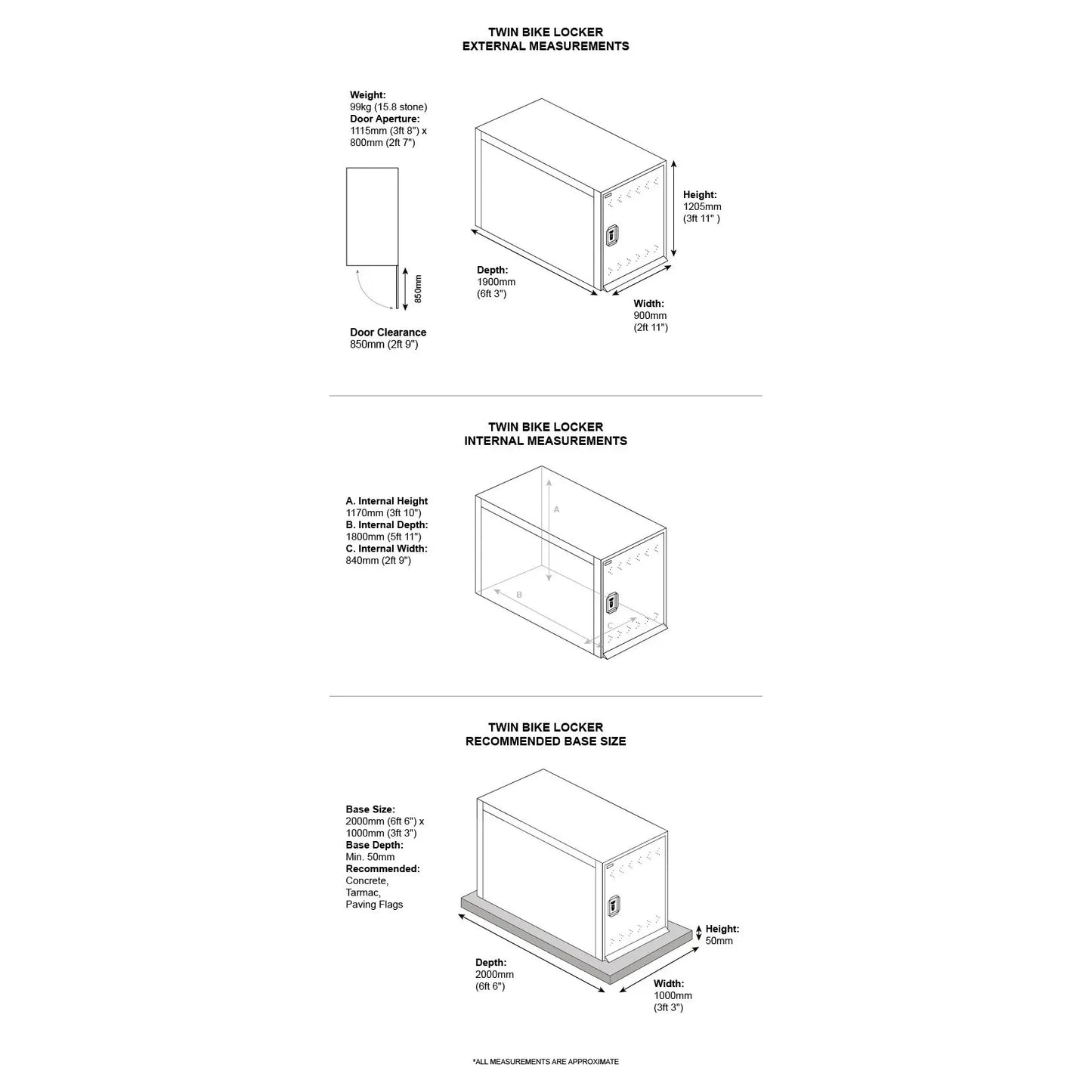 Asgard Bike Shelter - Bike Storage x 2