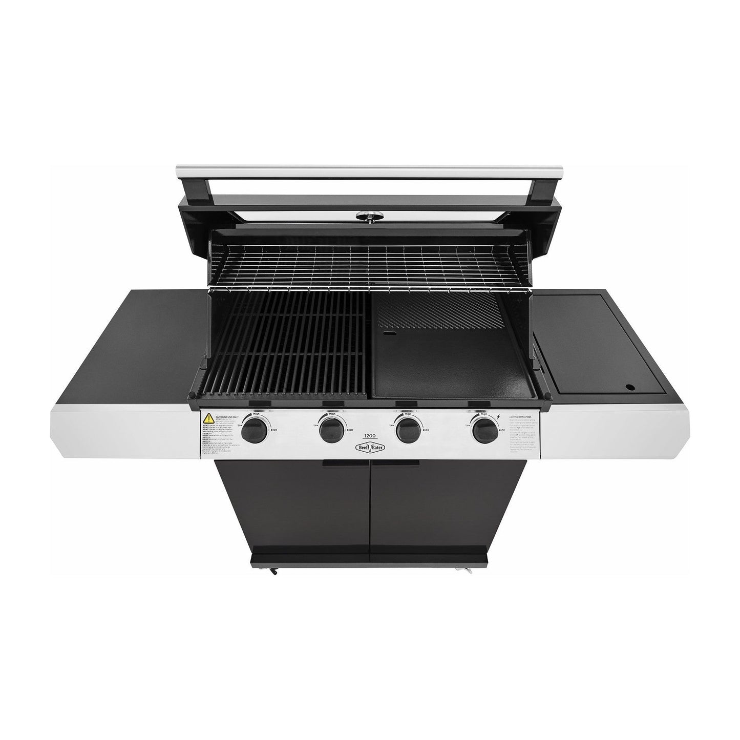 Beefeater 1200E Series 4 Burner Gas BBQ with Trolley and Side Burner