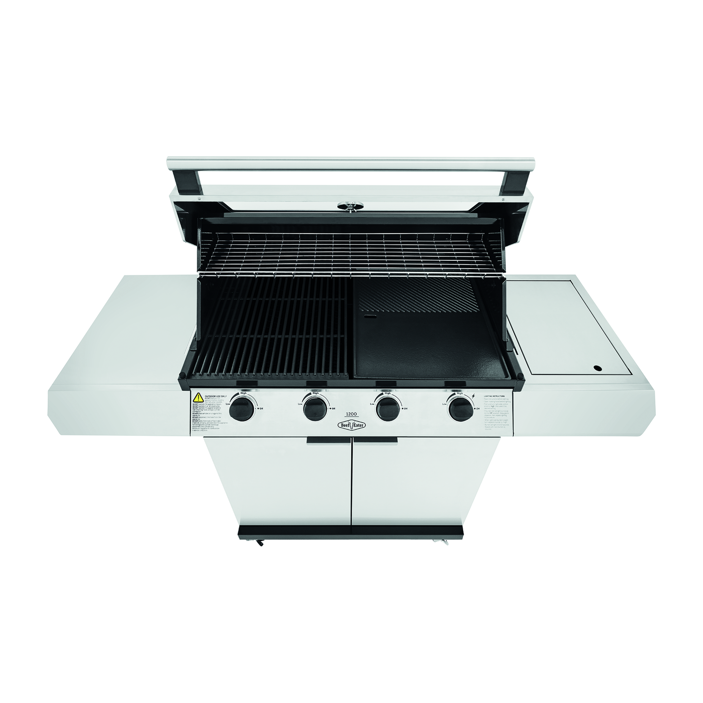 Beefeater 1200S Series 4 Burner Gas BBQ with Trolley and Side Burner on the top