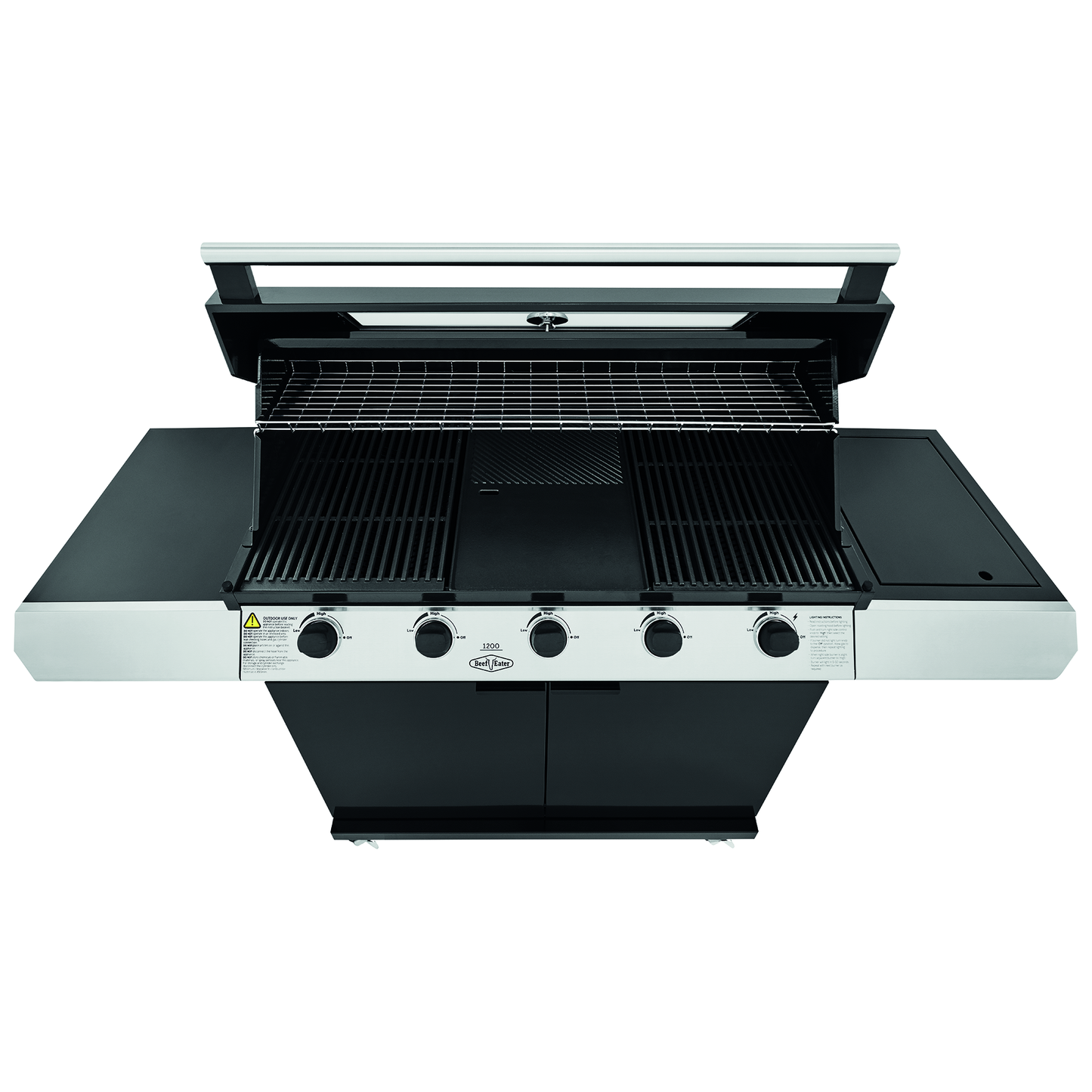 Beefeater 1200E Series 5 Burner Gas BBQ with Trolley and Side Burner
