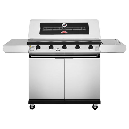 Beefeater 1200S Series 5 Burner Gas BBQ with Trolley and Side Burner from the front