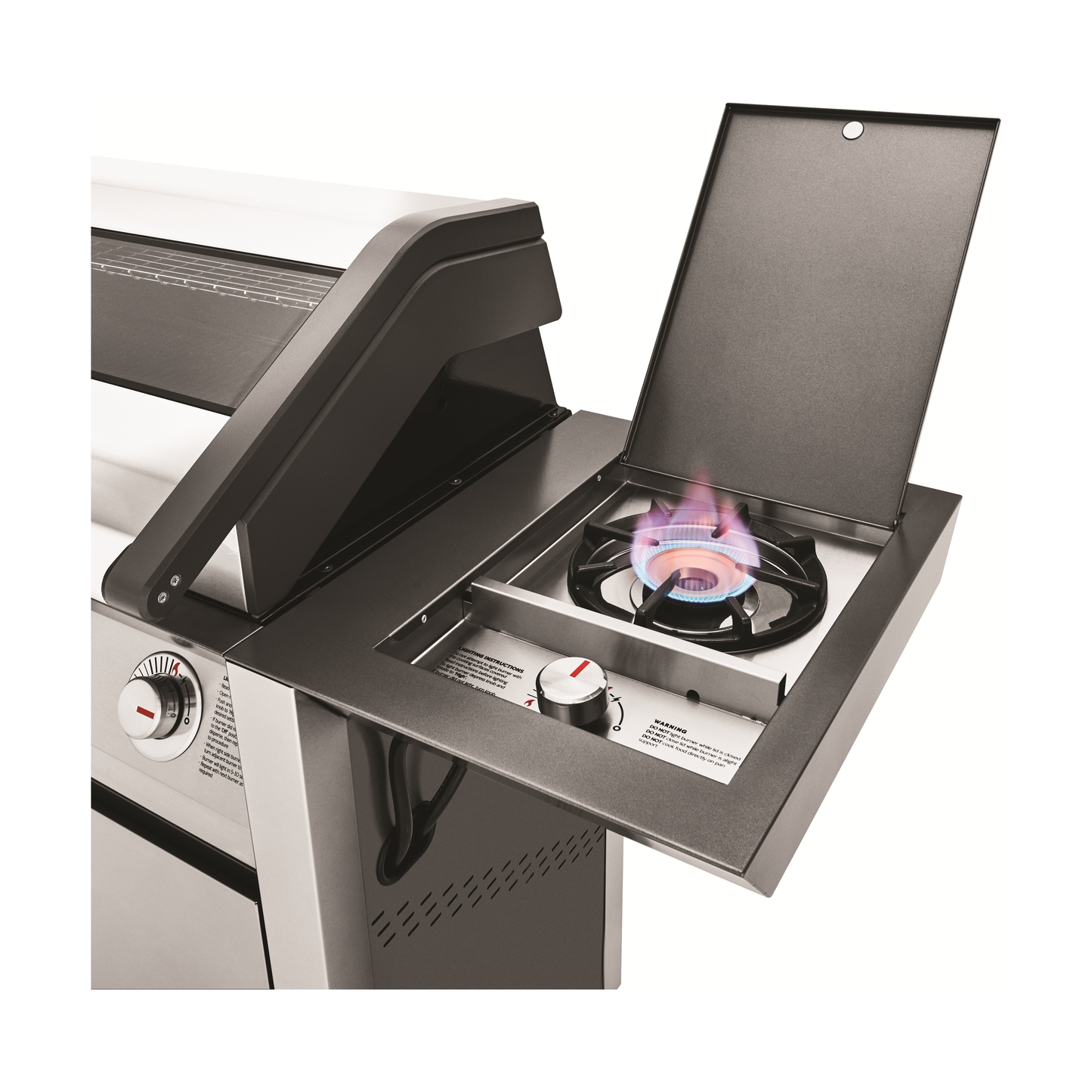 BeefEater 1600 Series 4 Burner Gas BBQ with Trolley and Side Burner
