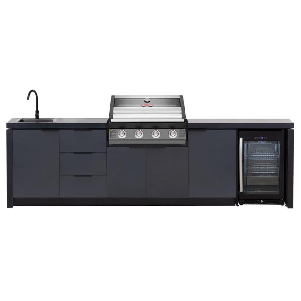 BeefEater 4 Burner Cabinex Premium Outdoor Kitchen with Fridge