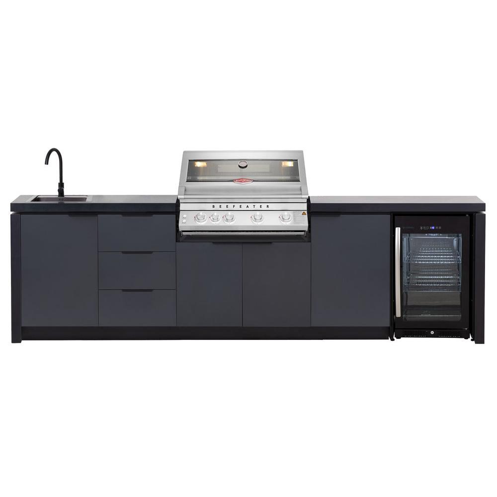 BeefEater 4 Burner Cabinex Premium Outdoor Kitchen with Fridge