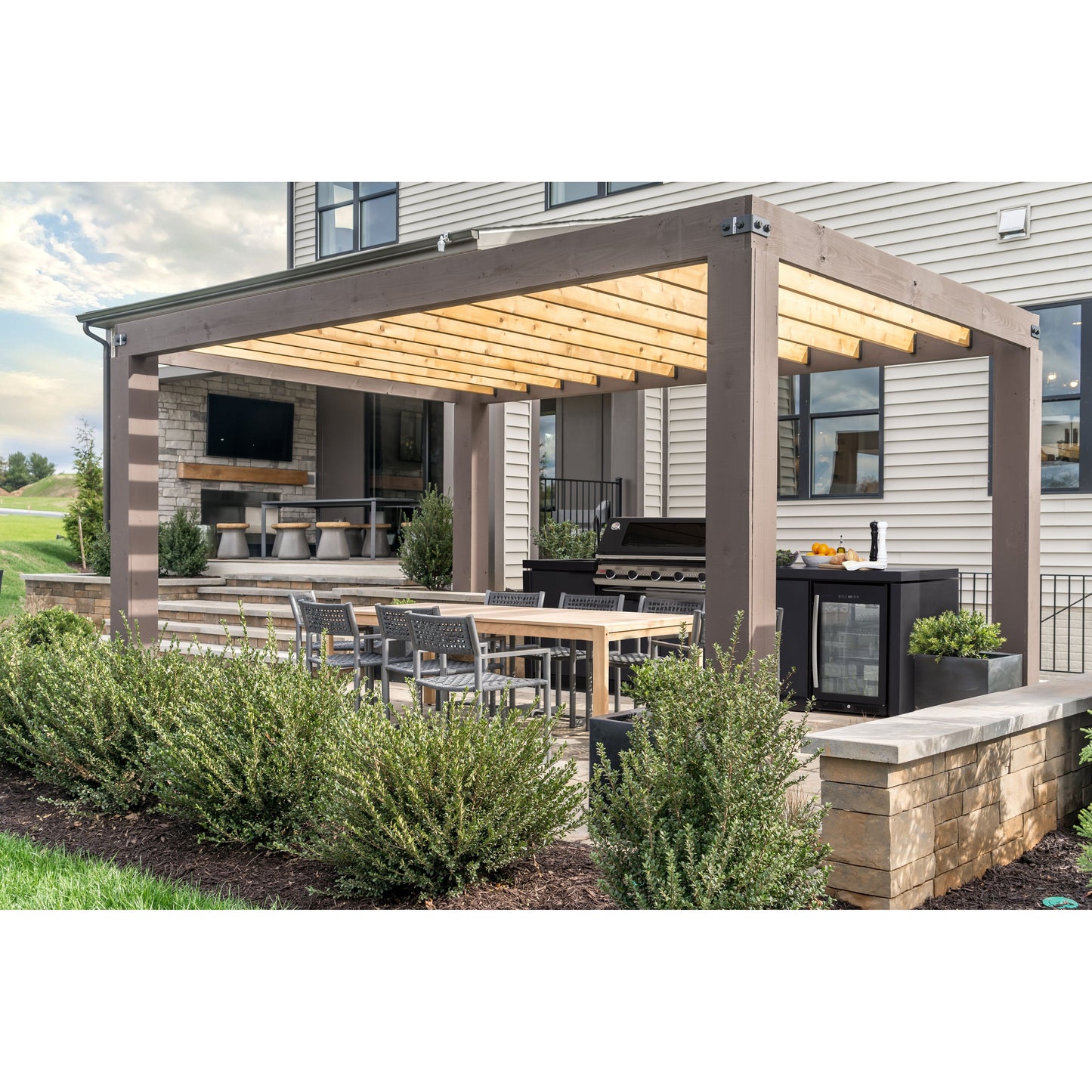 BeefEater 5 Burner Cabinex Classic Outdoor Kitchen with Fridge