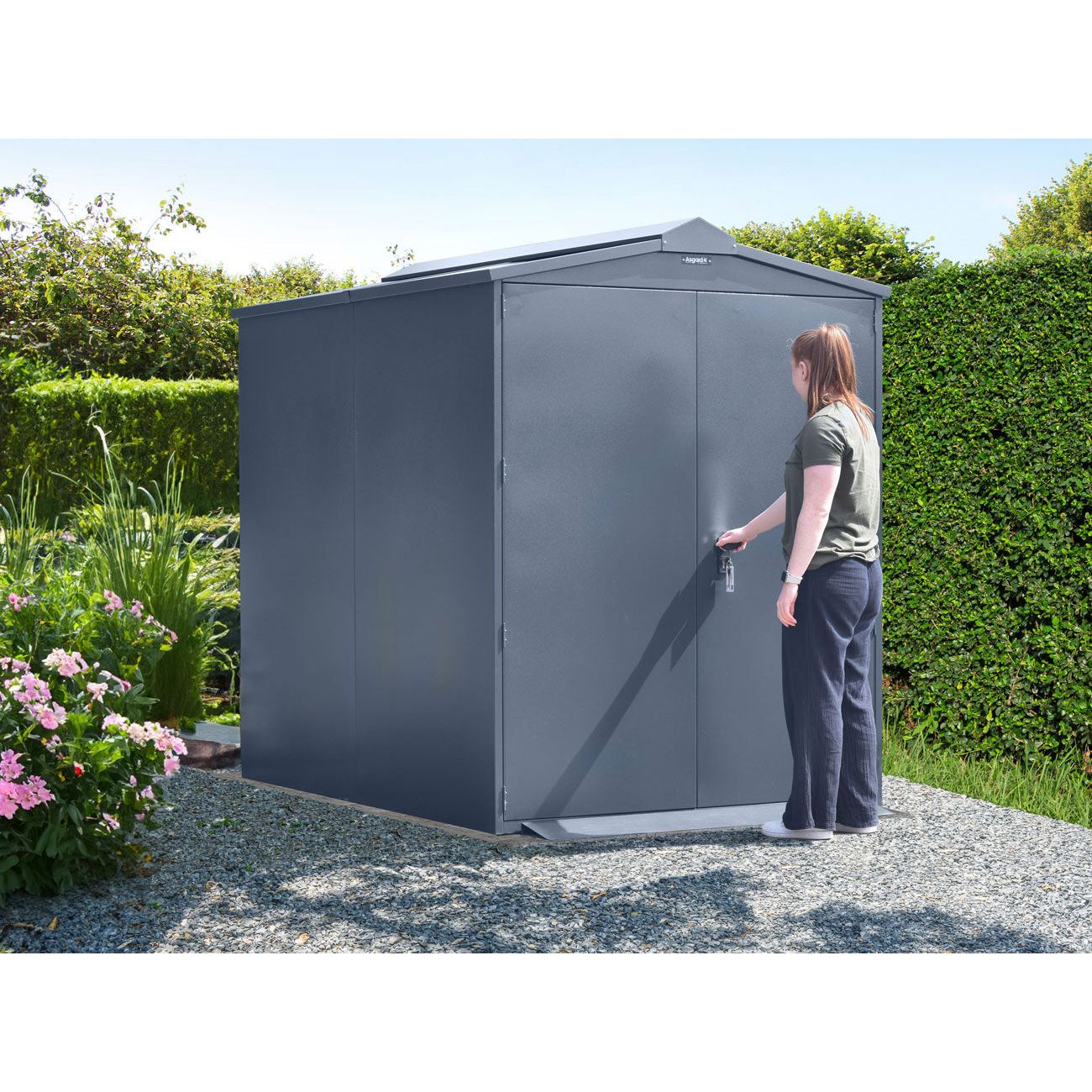 Asgard 5” x 7’4” High Security Metal Garden Shed - The Centurion (Police Preferred Specification)