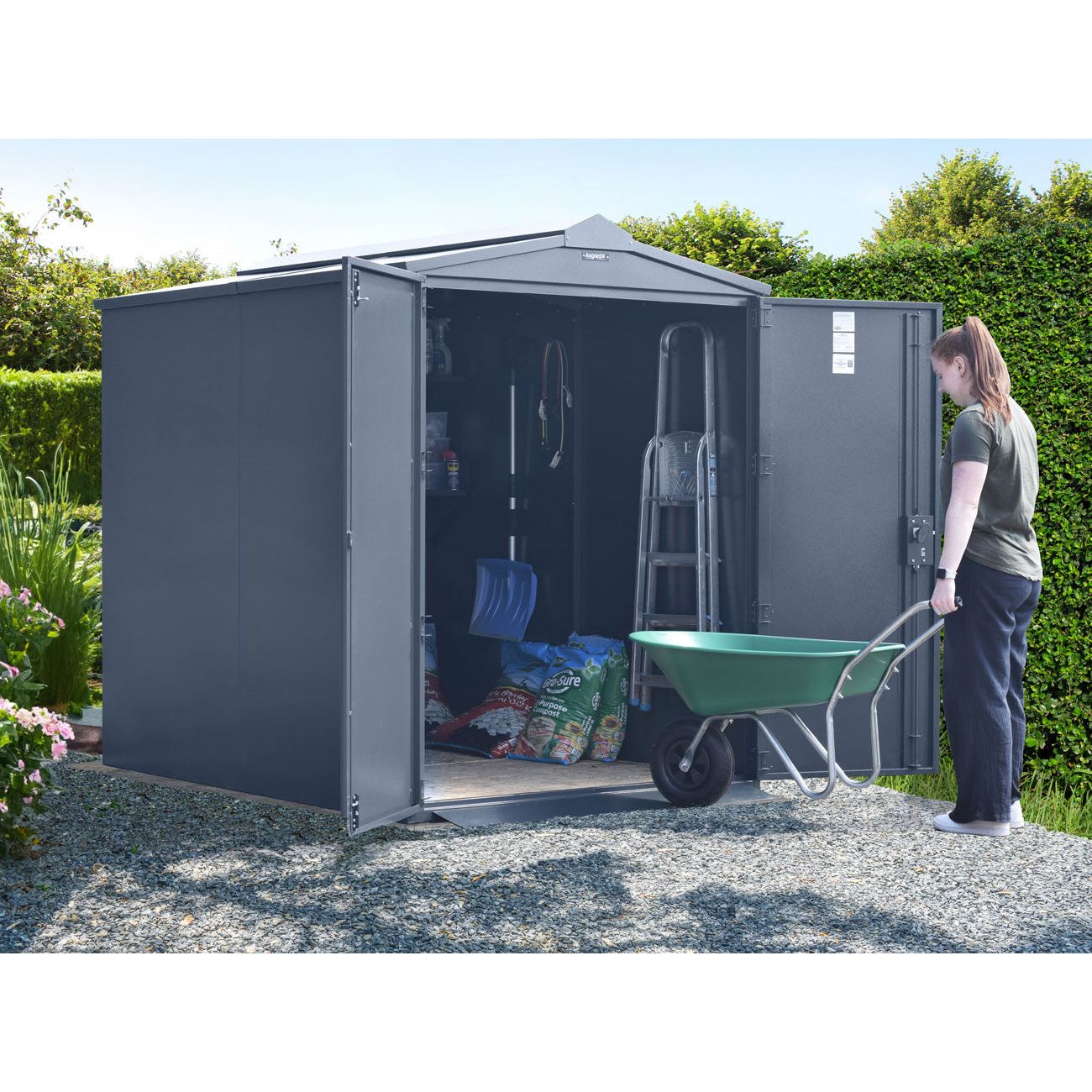 Asgard 5x7 Metal Shed (Centurion) - Police Preferred Specification