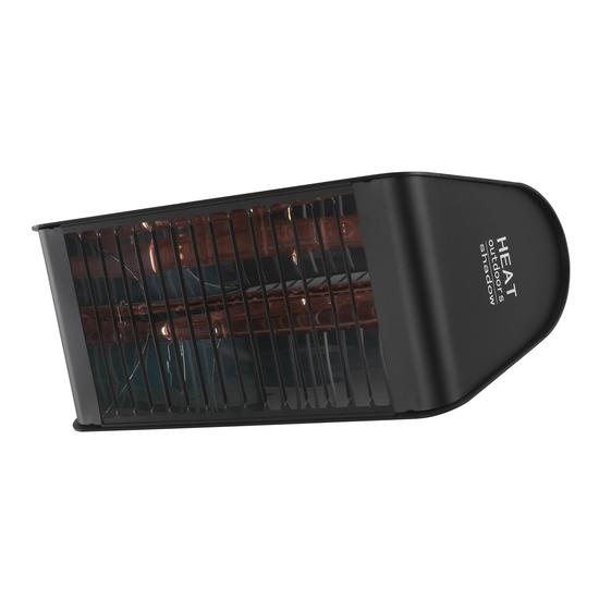 Shadow Fatboy 2.4kW Mega Heat Patio Heater with remote control