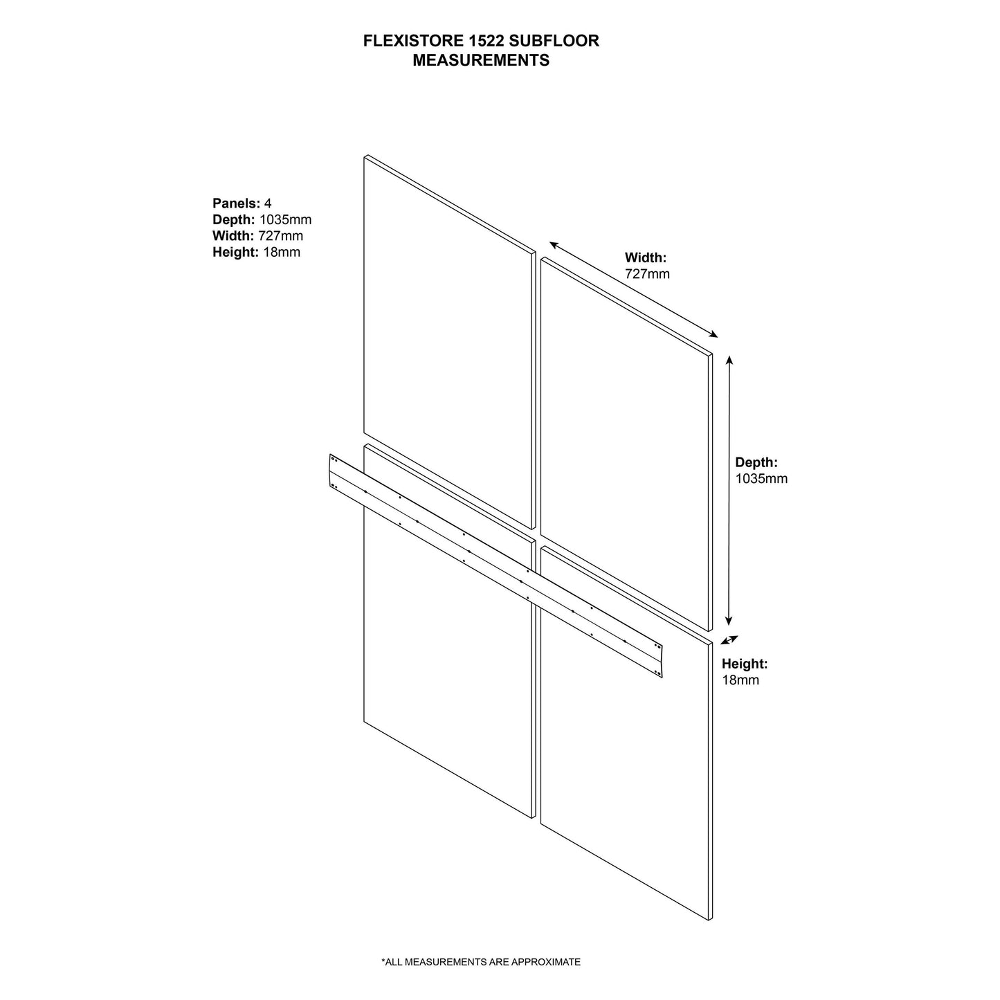 Asgard Protective Wooden Subfloor for The Flexistore 1522