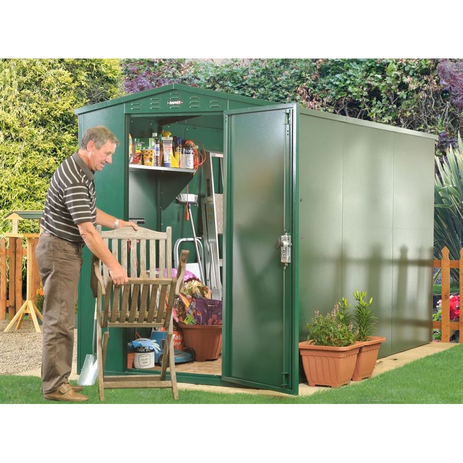 Asgard 5’2” x 10’11” Metal Garden Shed - Flexistore 1533