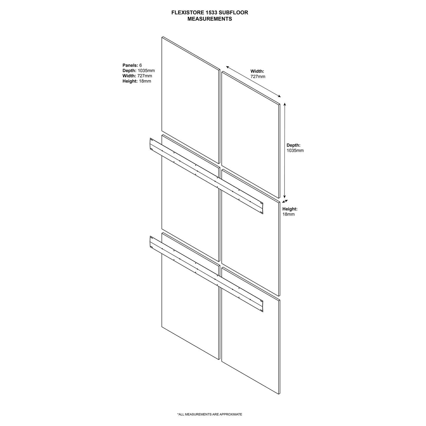 Asgard Protective Wooden Subfloor for The Flexistore 1533