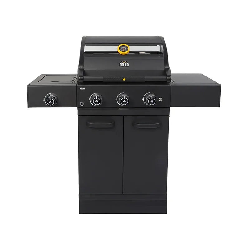 GRLLR Connect Outdoor Kitchen - 4 Burner Grill with Fridge and Open Shelve
