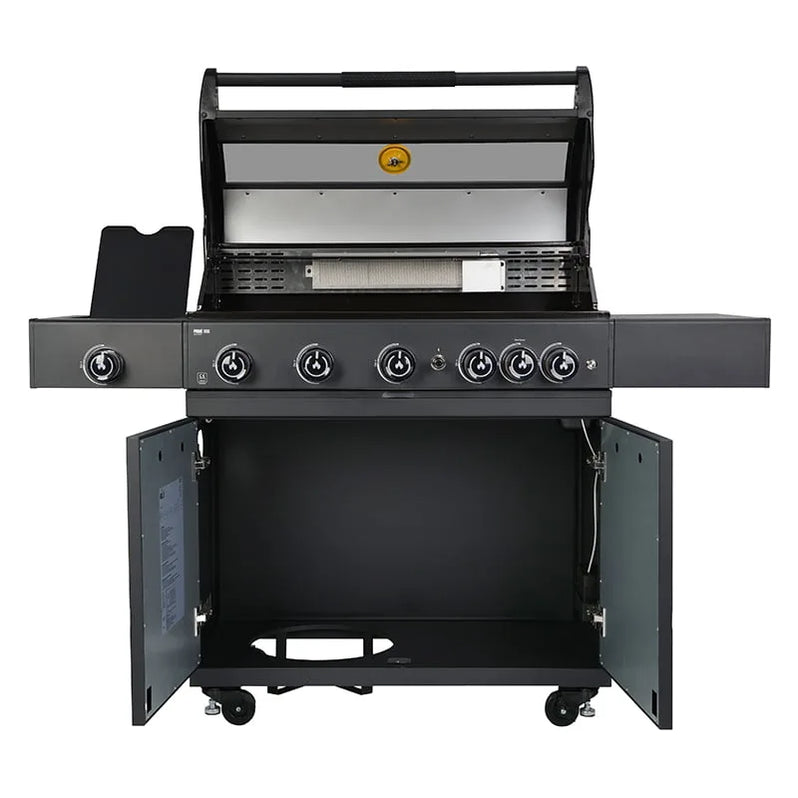 GRLLR Outdoor Kitchen - L Shape 5 Burner Grill including Fridge Sink and kamado Units