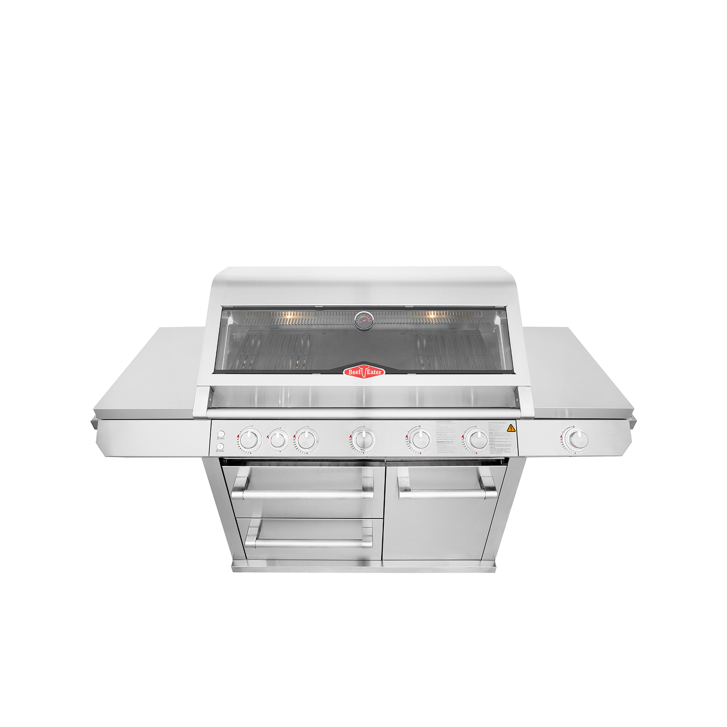 Beefeater 7000 Series Premium 5 Burner Gas BBQ Grill with Trolley and Side Burner from the top