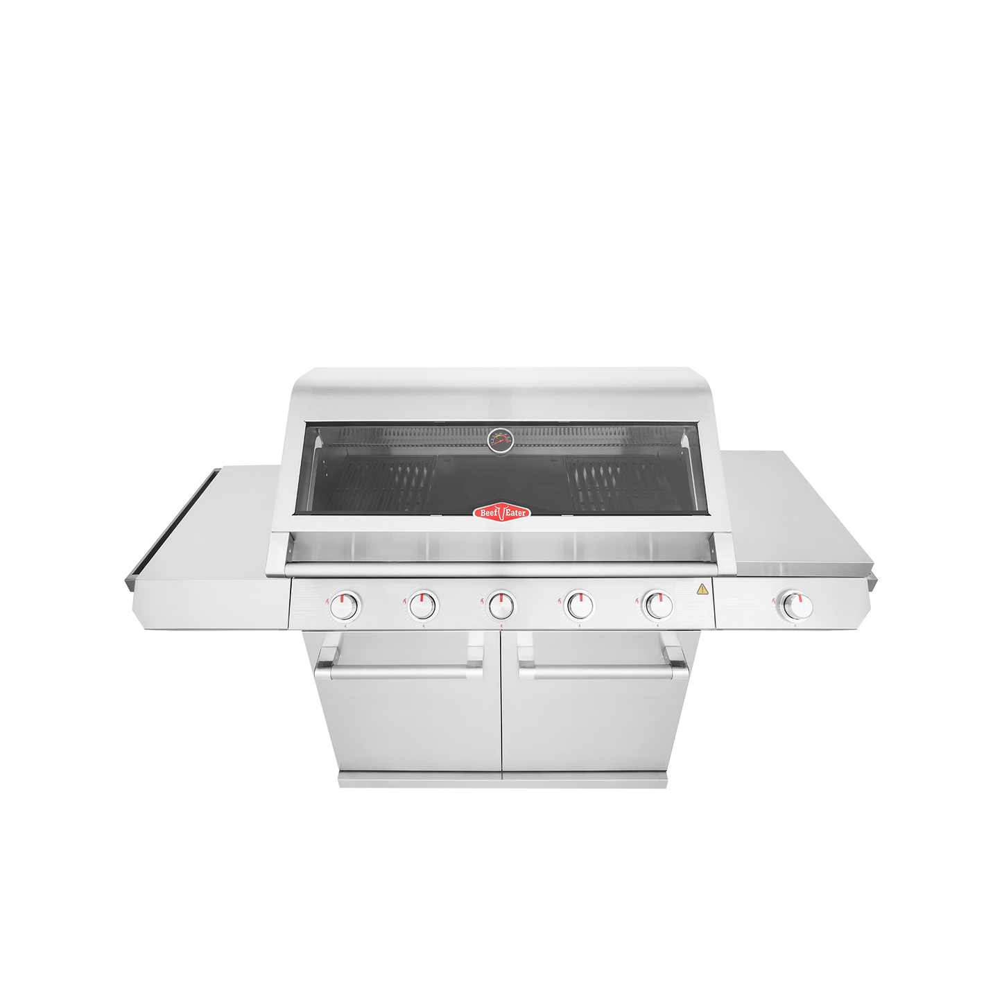 BeefEater 7000 Series Classic 5 Burner Gas BBQ with Trolley and Side Burner from the top