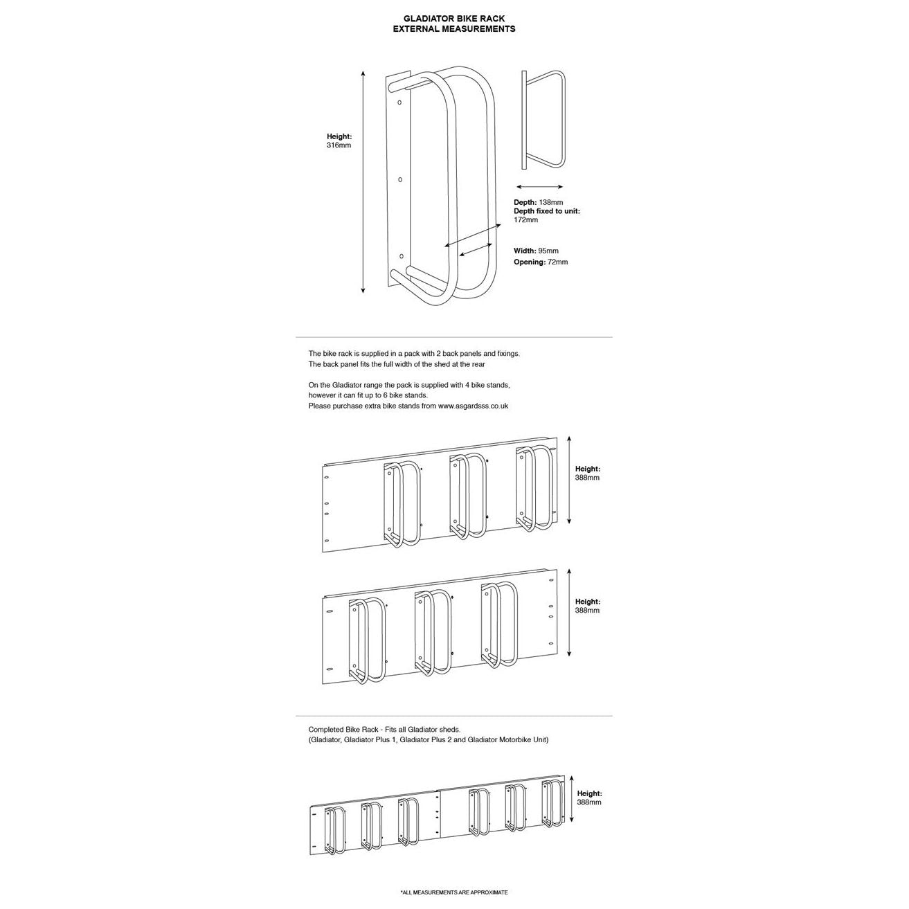 Asgard Bike Rack - Gladiator Range