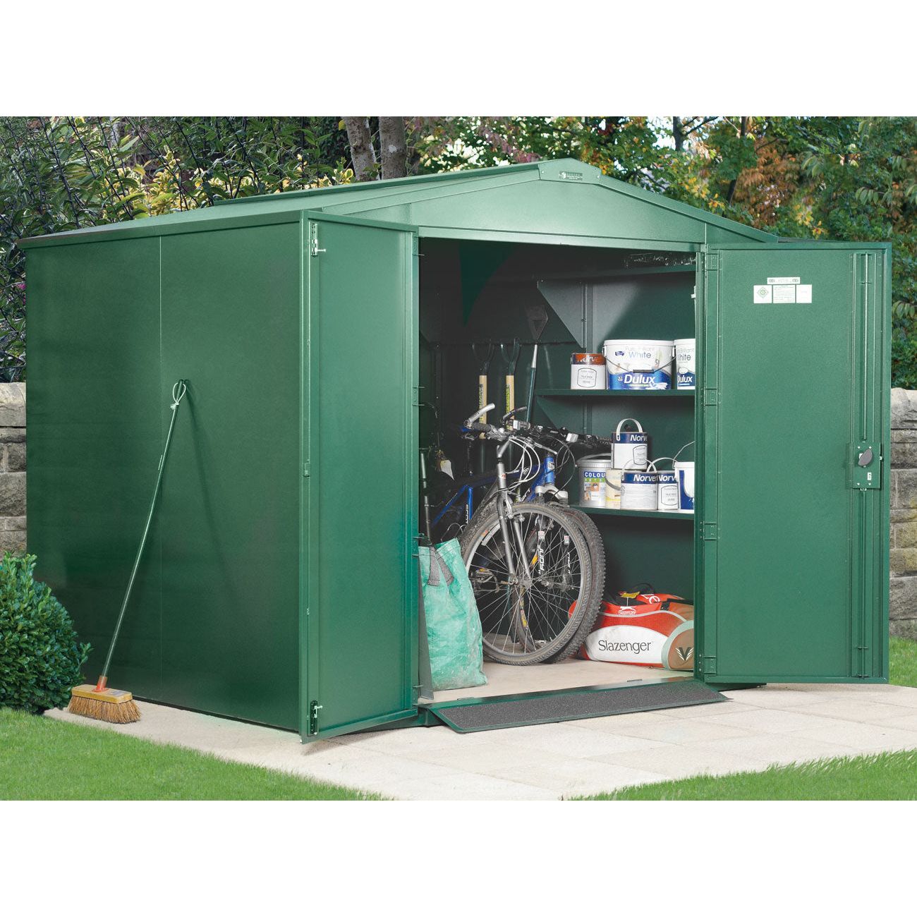 Asgard 7’4” x 7’4” XL High Security Metal Garden Shed - The Gladiator (Police Preferred Specification)