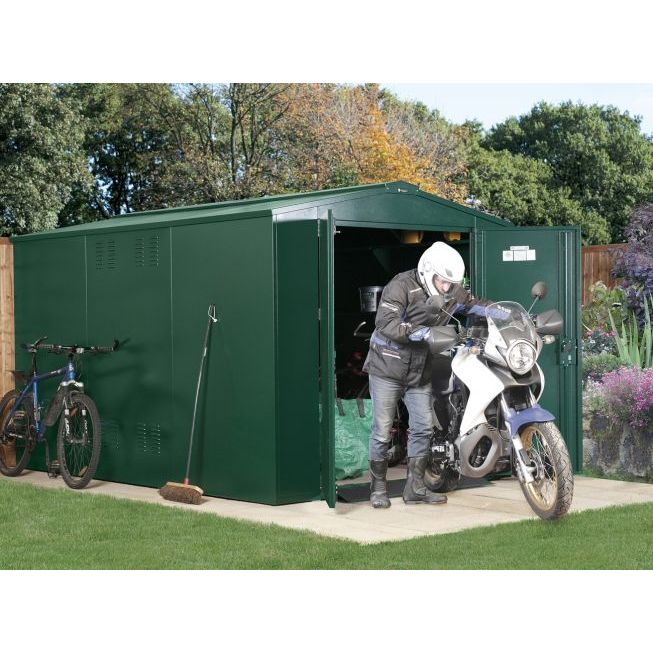 Asgard 7’4” x 10’11” High Security Gladiator Plus XL Motorcycle Storage Garage (Police Preferred Specification)