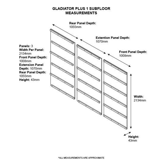 Asgard Protective Wooden Subfloor for The Gladiator P1