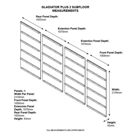 Asgard Protective Wooden Subfloor for The Gladiator P2