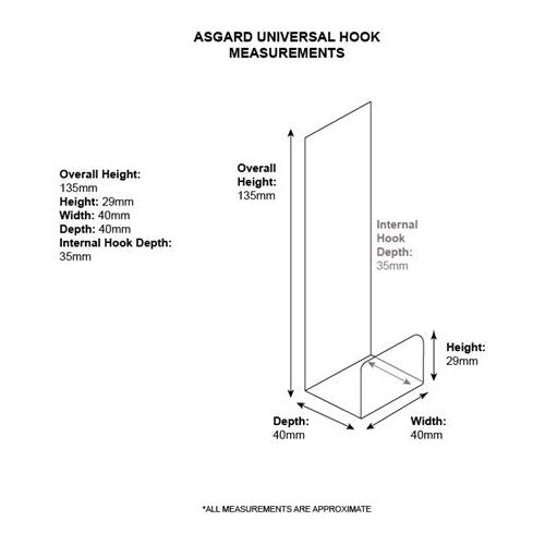 Asgard Universal Shed Hooks (5 Pack)