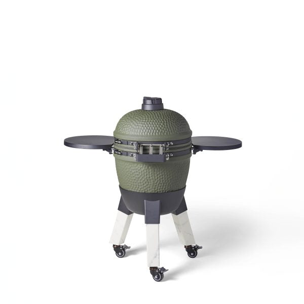 Moddern Kamado Aluminum base, Legs with wheels and side-shelves