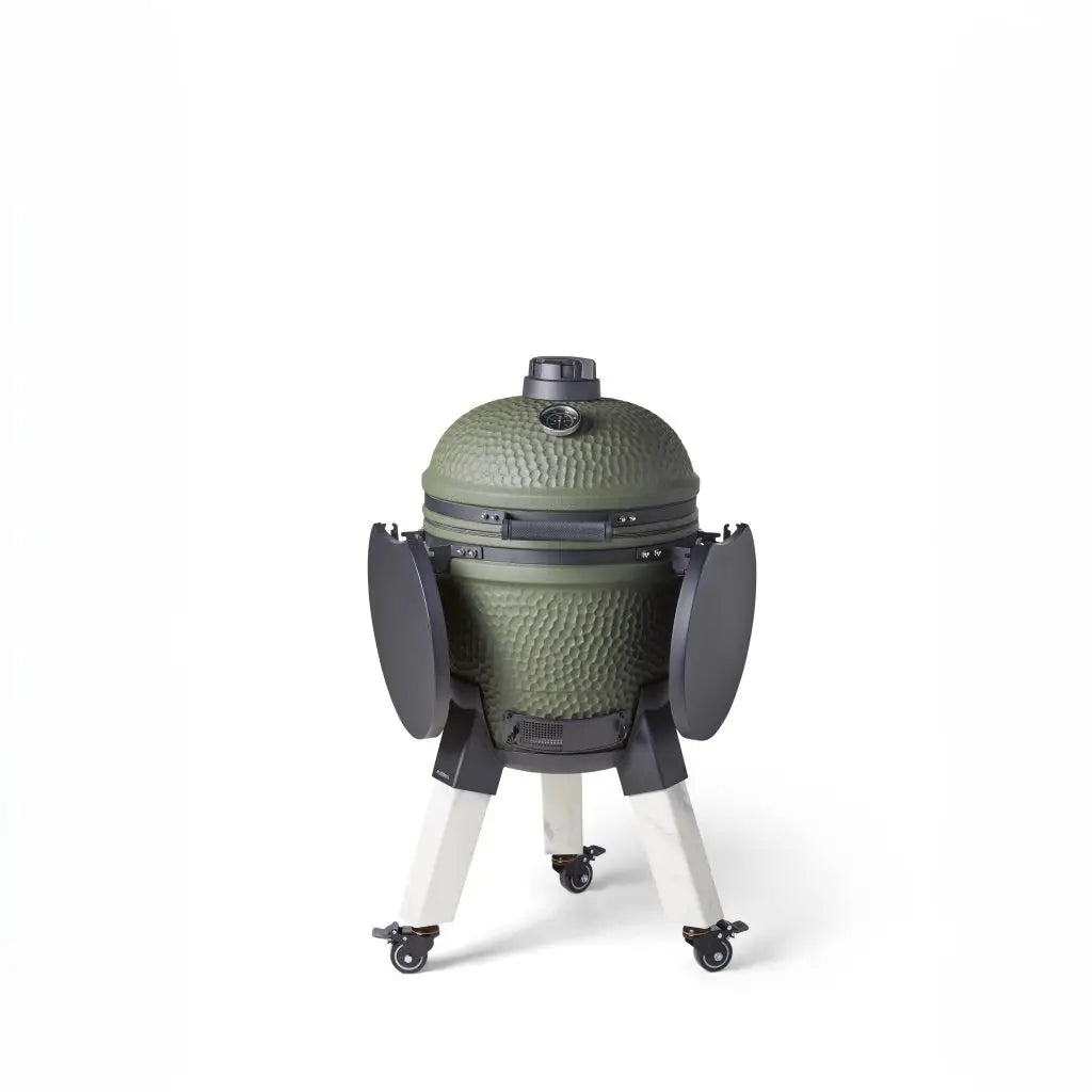 Moddern Kamado Aluminum base, Legs with wheels and side-shelves